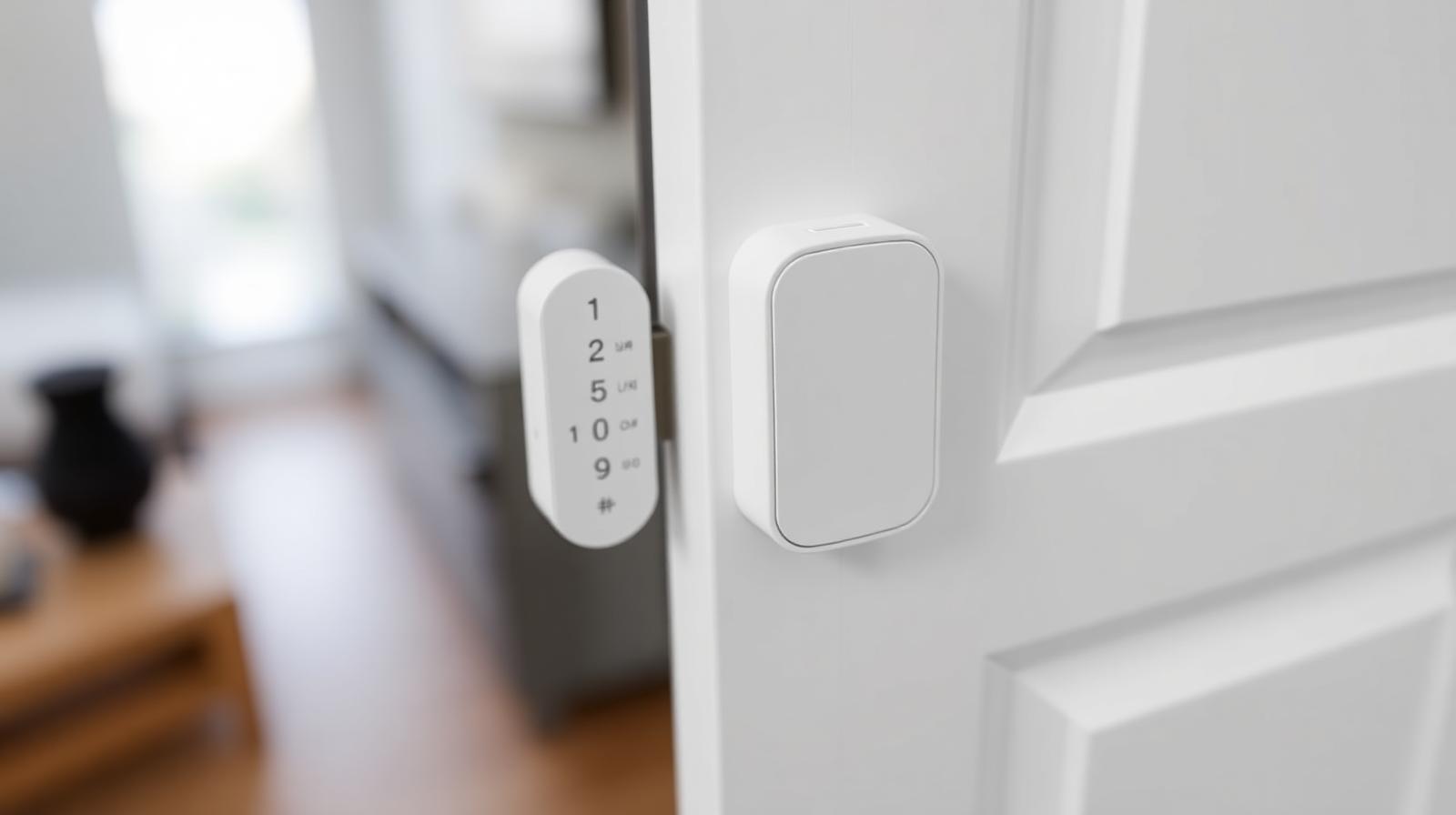 De Nuki Smart Lock 4.0 Pro gemonteerd op een Europese deur met keypad